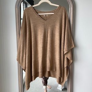 Light weight knit poncho